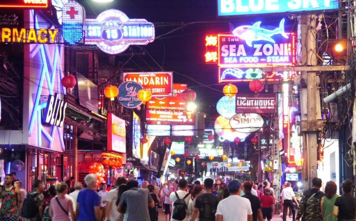 Walking Street Pattaya by night