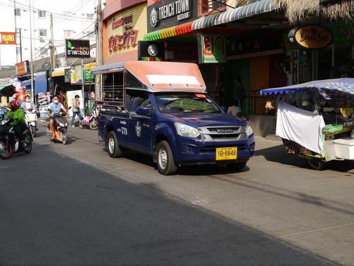 Baht bus, Soi Buakhao, Pattaya, Thailand