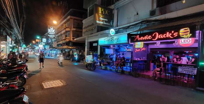 Soi Buakhao Pattaya at night time