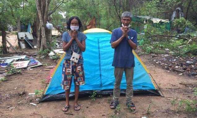 Hemingways pattaya Foodbank Program, free tents for homeless people in Pattaya