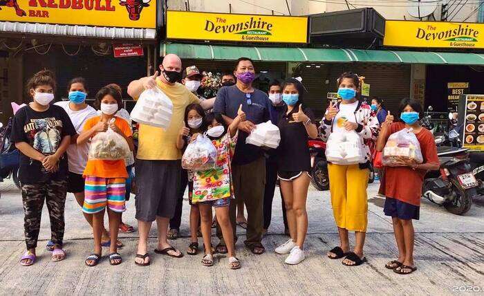 The Devonshire restaurant 'Help Pattaya' food relief program