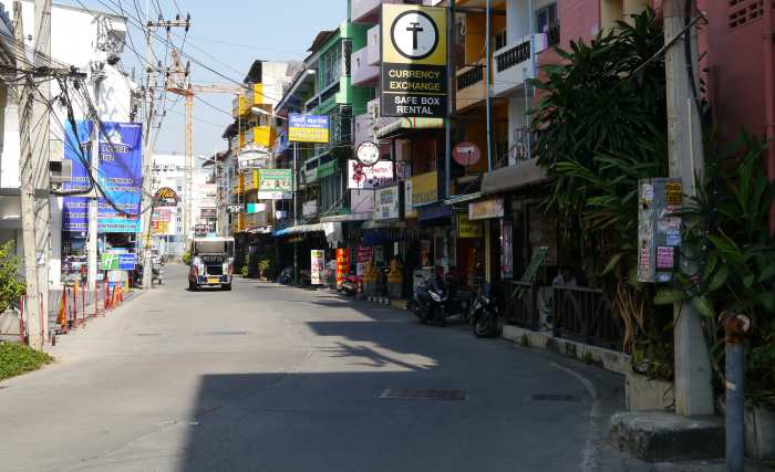 Soi Buakhao, Pattaya, during the covid-19 coronavirus pandemic, January 2021
