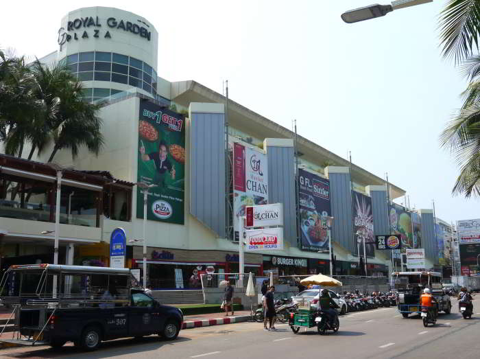 Royal Garden Plaza shopping mall on Beach Road, Pattaya Thailand
