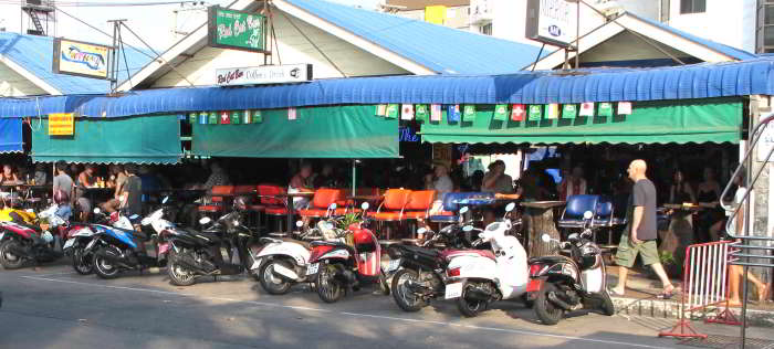 beer bars on Pattaya Beach Road, Pattaya Thailand