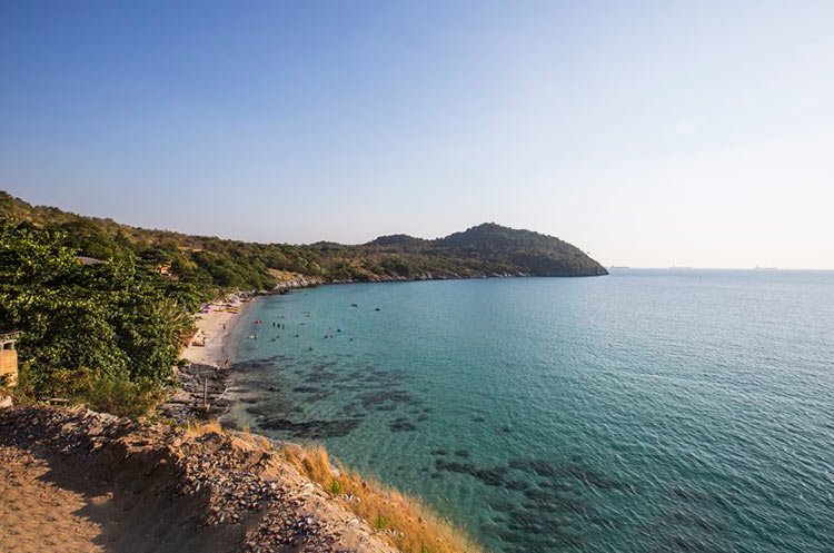 Tham Phang beach seen from the viewpoint